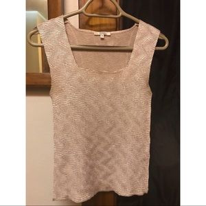 Textured Champagne Tank Top